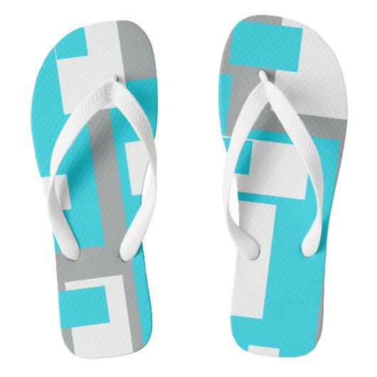 Turquoise Ontspannen Funky Slippers Teenslippers (Voetbed)