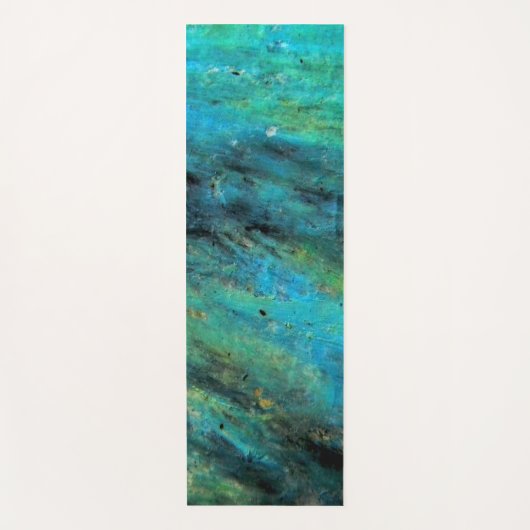 Turquoise ontwerp yogamat (Voorkant)
