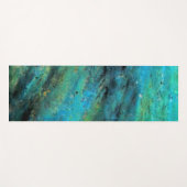 Turquoise ontwerp yogamat (Voorkant (horizontaal))