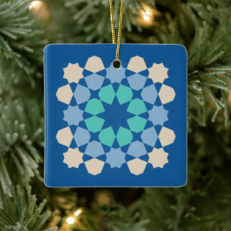 Turquoise Ontwikkelings Tegeltje Keramisch Ornament
