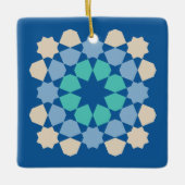 Turquoise Ontwikkelings Tegeltje Keramisch Ornament (Voorkant)