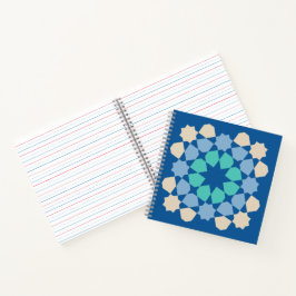 Turquoise Ontwikkelingstegel Notitieboek