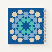 Turquoise Ontwikkelingstegel Notitieboek (Achterkant)
