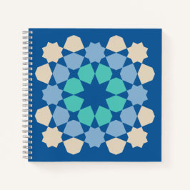 Turquoise Ontwikkelingstegel Notitieboek