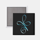 Turquoise Onvoorwaardelijke Liefde Magneet (Voorkant / Achterkant)