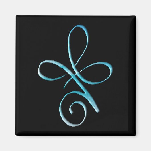 Turquoise Onvoorwaardelijke Liefde Magneet (Voorkant)