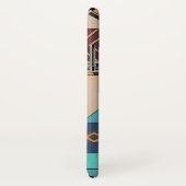 Turquoise & Orange Patchwork Case-Mate iPhone Case (Achterkant / rechts)