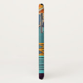 Turquoise & Orange Patchwork Case-Mate iPhone Case (Achterkant/links)