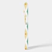 Turquoise Oranje Cream Diamonds Stars Mideeuw Case-Mate iPhone Case (Achterkant / Links)