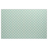 Turquoise Oranje Diamond Squares Ikat Pattern Stof (Fat Quarter)