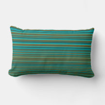Turquoise & Oranje Simple Modern Stripes