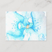 Turquoise Orchid, Seapaarden Wedding Details Kaart (Achterkant)