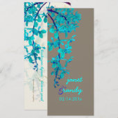 TURQUOISE ORCHIDEN/RENANTHERA/DIY-kleur Kaart (Voorkant / Achterkant)