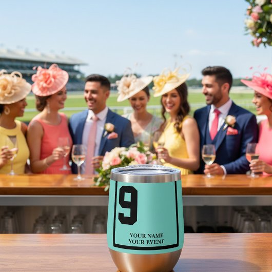 Turquoise Paardenrace 9 Gepersonaliseerde Derby