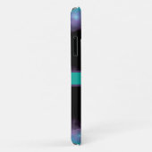 Turquoise Paars Black Cloudy Galaxy en Stars Case-Mate iPhone Case (Achterkant/rechts)