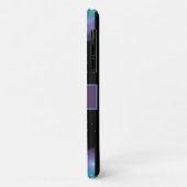 Turquoise Paars Black Cloudy Galaxy en Stars Case-Mate iPhone Case (Achterkant/links)