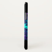 Turquoise Paars Fractal Lace iPhone X Hoesje (Achterkant / rechts)