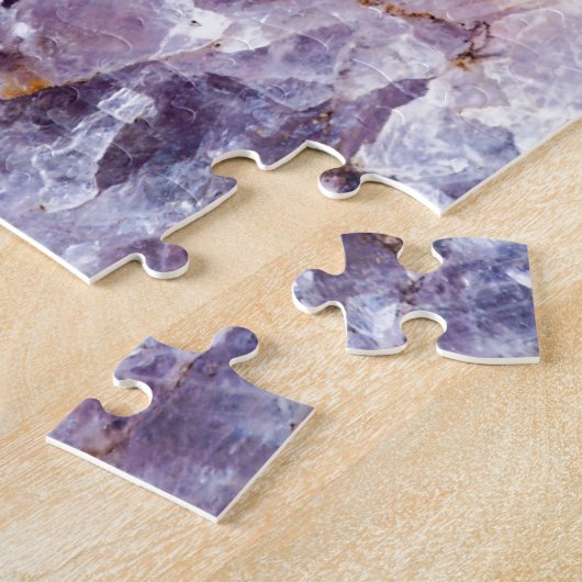 Turquoise & Paars kwarts Crystal Legpuzzel (Zijkant)