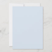 Turquoise Paarse Blad Bruiloft Kaart (Achterkant)