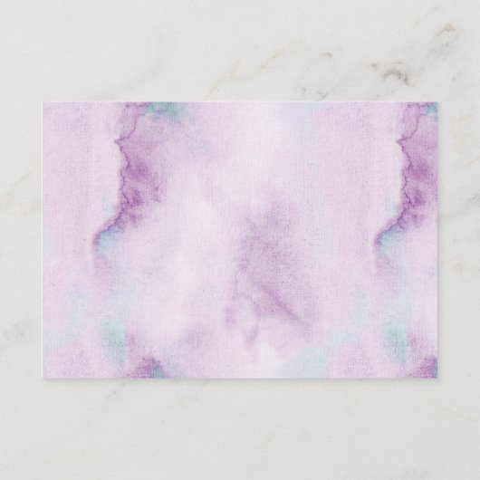 Turquoise Paarse Blauwe Dendrobium Orchidee Bruilo Informatiekaartje (Achterkant)