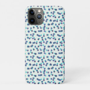 turquoise paarse en blauwe polka stippen Case-Mate iPhone case