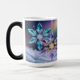 Turquoise Paarse Kristallen Morphing Mok