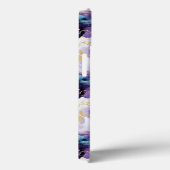 Turquoise & Paarse Marmer Case-Mate iPhone Case (Achterkant / Rechts)