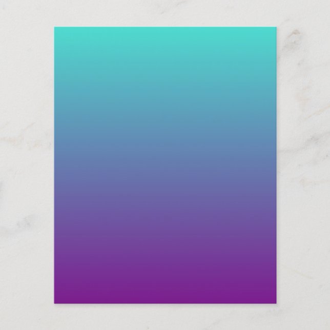 Turquoise Paarse Ombre (Voorkant)