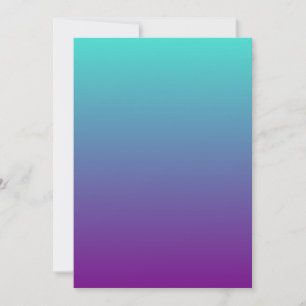 Turquoise Paarse Ombre Kaart