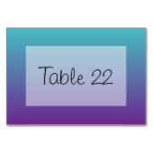 Turquoise Paarse Ombre Kaart (Voorkant)