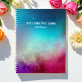 Turquoise Paarse roze Blauwgroen ruimtespanning Planner