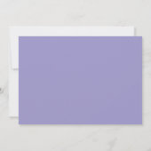 Turquoise Paarse Wilde Bloemen Bruiloft Save The Date (Achterkant)