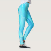 Turquoise Paint Splatter Leggings (Rechts)