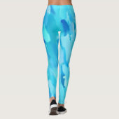 Turquoise Paint Splatter Leggings (Achterkant)