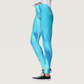 Turquoise Paint Splatter Leggings (Links)