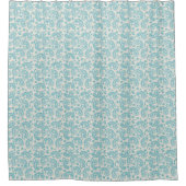 Turquoise Paisley Shower Curtain Douchegordijn (Voorkant)