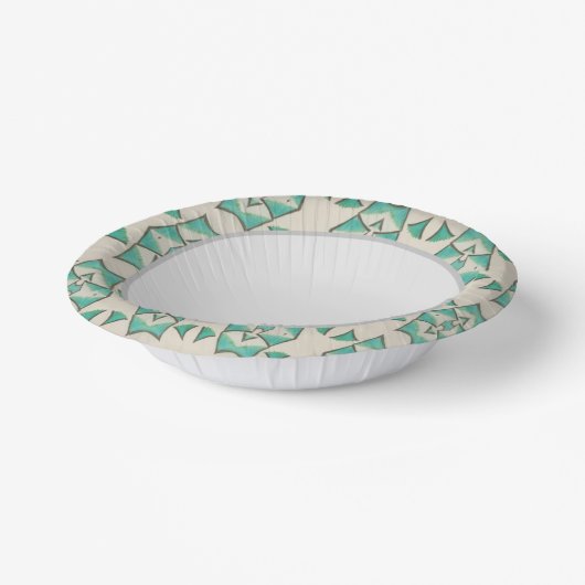 Turquoise Papieren Kommen (Gebogen)