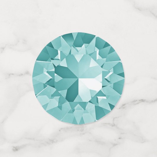 Turquoise Pareltjes Confetti (Kleine voorkant)