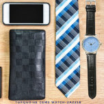 Turquoise Pareltjes Horloge<br><div class="desc">De speciale, beeldvormende gevolgen, produceerden dit Abstracte, grafische ontwerp-in een opvallende, schaduw van Turquoise, met texturiserende, aspecten.</div>