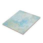 Turquoise Pastel Geometric Bathroom Tegel Tegeltje (Zijkant)