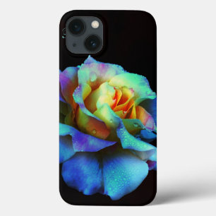 Turquoise Pastel Rainbow Roos Galaxy Noot 4 hoesje