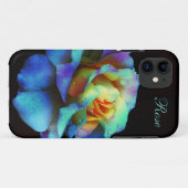 Turquoise Pastel Rainbow Roos iPhone 5 hoesje (Achterkant (horizontaal))