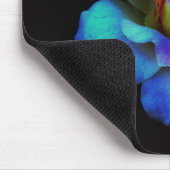 Turquoise Pastel Rainbow Roos Mousepad Muismat (Hoek)