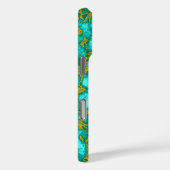 Turquoise Patroon Case-Mate iPhone Case (Achterkant / Rechts)