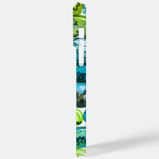 Turquoise-patroon Case-Mate iPhone Case (Achterkant / Links)