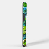 Turquoise-patroon iPhone Hoesje (Rechterkant)