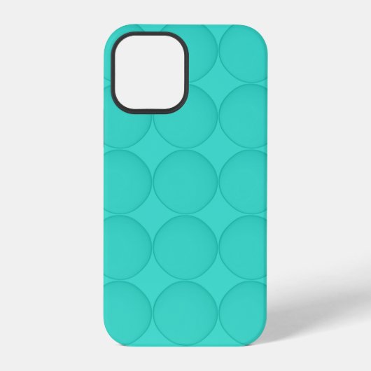 Turquoise Patroon iPhone Hoesje (Achterkant)