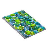 Turquoise-patroon Notitieboek (Rechterzijde)