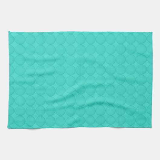 Turquoise Patroon Theedoek (Horizontaal)