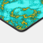 Turquoise Pattern Bureaumat (Hoek)